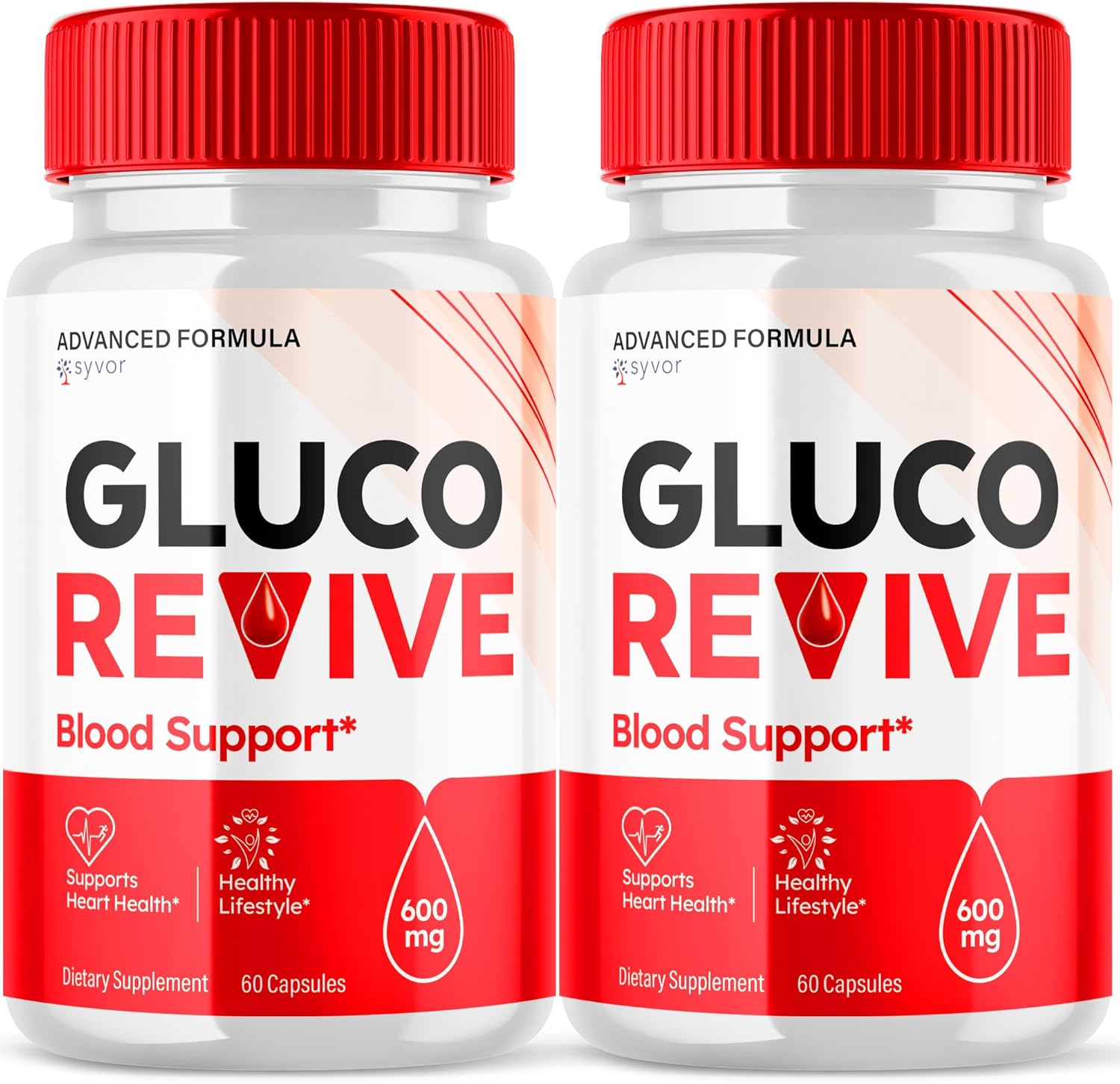 (2 Pack) Gluco Revive Capsules, Gluco Revive Advanced Formula Vitamin Pills, GlucoRevive Natural Ingredients Supports Healthy Lifesytle Glycogen Support Gluco Revive Glyco Optimizer (120 Capsules)