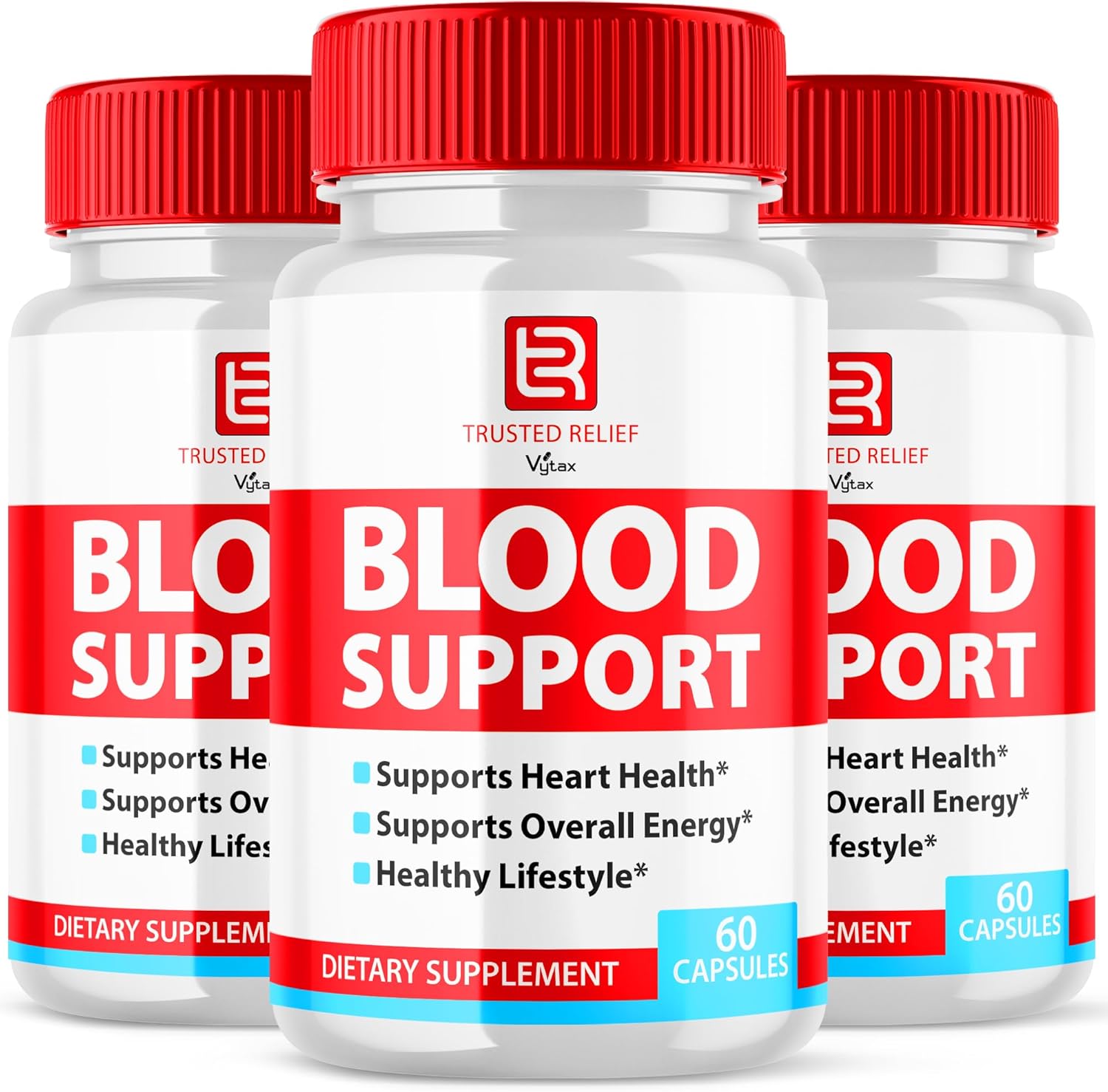 (3 Pack) Trusted Relief Blood Support Capsules, Trusted Relief Advanced Blood Support Vitamin Supplement, Maximum Strength Formula, Trusted Relief Blood Pills, Trusted Relief Glycogen (180 Capsules)
