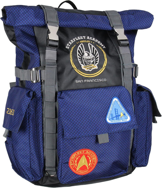 INTIMO Star Trek Starfleet Academy Roll Top Hiking Gym Laptop School Travel Backpack
