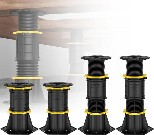Wlrrcwdttc 4 Pcs Adjustable Height Bed Support Legs 8.5-13 inch, Bed Frame Center Support Legs for Bed Frame\/Bed Center Slat, Bed Support Reinforcement Parts Bed Slats Support Leg Bed Replacement Legs