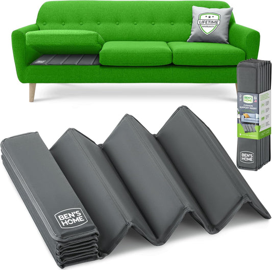 BEN'SHOME® Premium Couch Cushion Support for Sagging Seats | Heavy-Duty Wood Non-Slip Sofa Support | 58"-67" x 23" | Adjustable Reinforced Boards | Couch Cushion Replacement