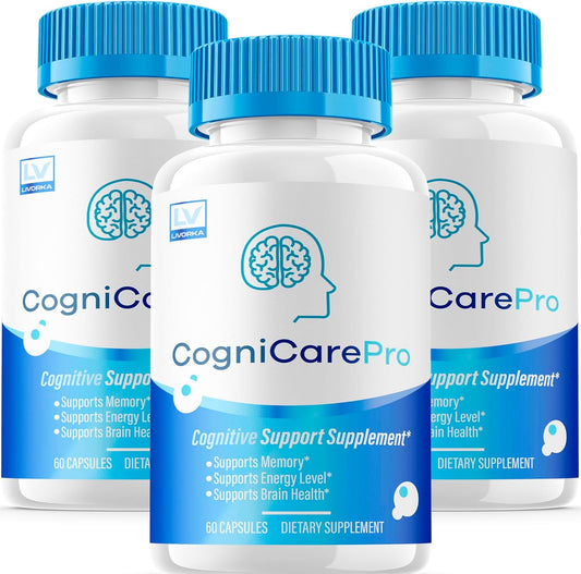 (3 Pack) Cognicare Pro Capsules, Cognicare Pro, Cognicare Pro Pills, Cognicare Pro Advanced Formula, Cognicare Pro Vitamins, Cognicare Pro Formula 180 Capsules for 3 Months