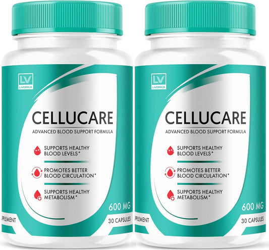 (2 Pack) Cellucare Capsules, Cellu Care, Cellucare Pills, Cellucare Vitamins Capsules, Cellucare Advanced Formula, Cellucare, Cellucare Reviews 60 Capsules for 2 Months