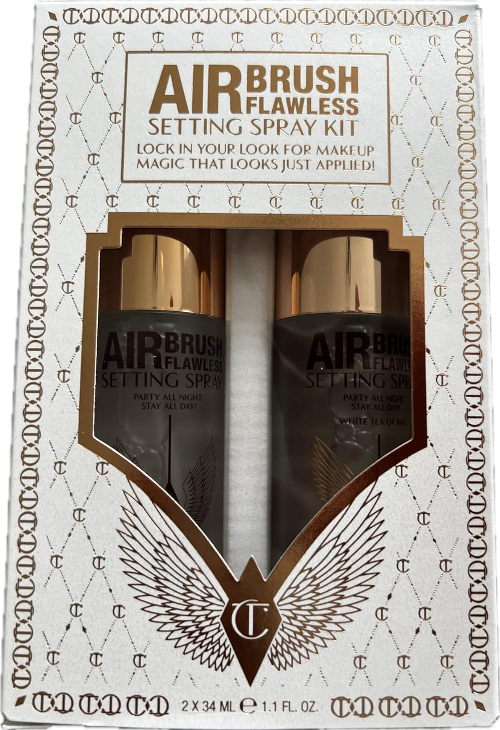 CHARLOTTE TILBURY Airbrush Flawless Setting Spray Kit Duo Set - 2 x 1.1 oz