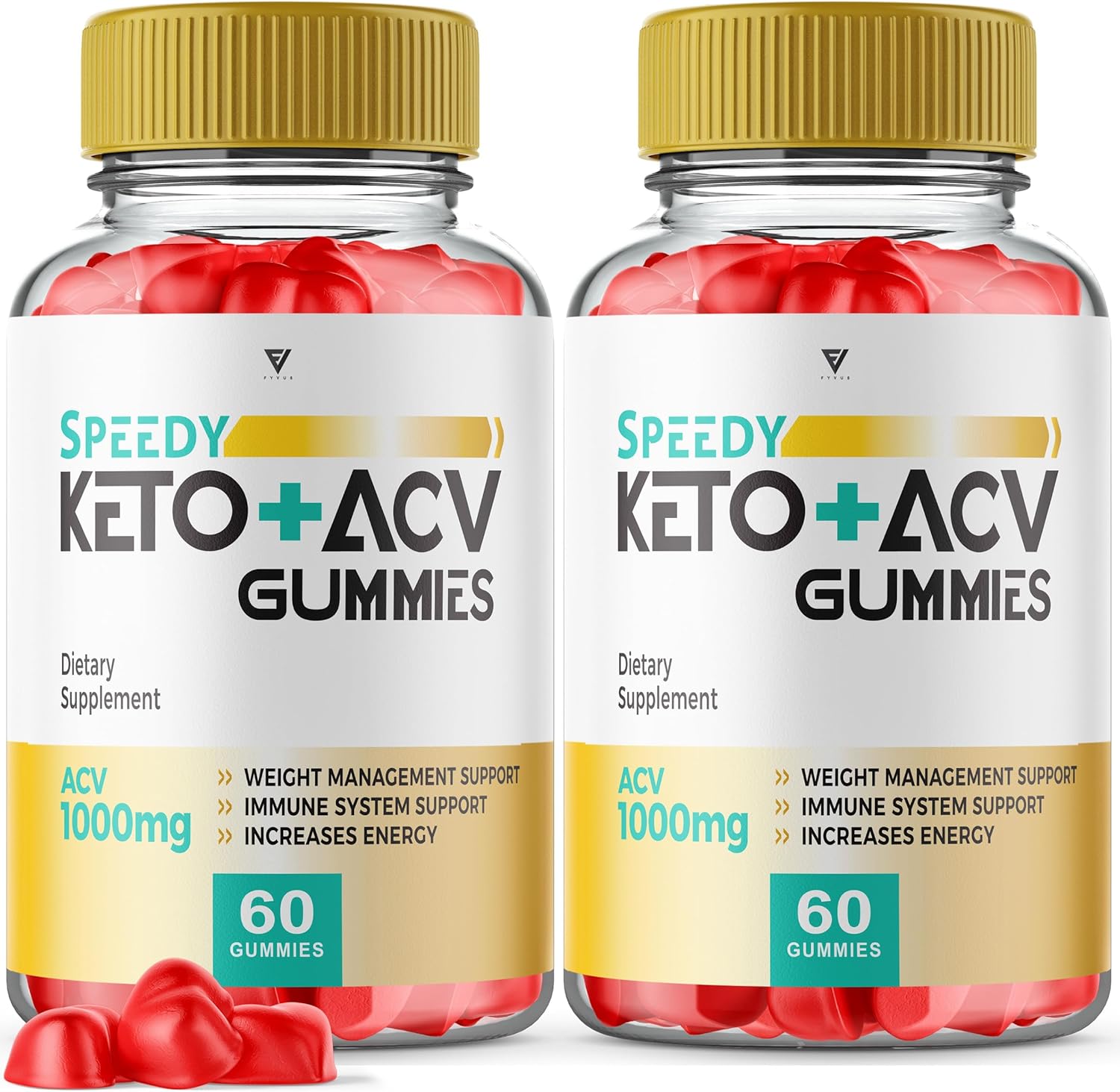 (2 Pack) Speedy Keto ACV Gummies SpeedyKeto + ACV Gummies, Speedy Keto Gummies Plus 1000MG Apple Cider Vinegar Supplement Vitamin B12 Energy Support Beet Root Juice Powder Formula (120 Gummies)