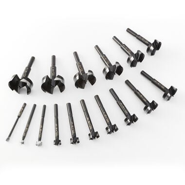 Bora Portamate Tempest Forstner Bit Set 1/4 Inch to 2-1/8 Inch with Wood Box, 16 Pieces