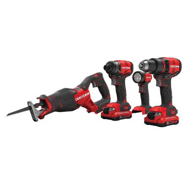 CRAFTSMAN V20 Brushless Cordless 4-Tool Combo Kit