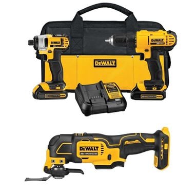 DEWALT 20V MAX Combo Kit and Oscillating Multi-Tool Bundle