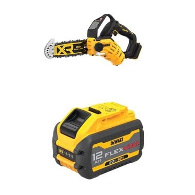 DEWALT 20V MAX Cordless Pruning Chainsaw &amp; 20/60V MAX Battery Bundle