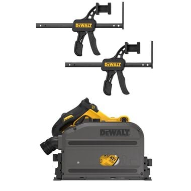 DEWALT TrackSaw Track Clamps &amp; 60V MAX Cordless Track Saw Bundle