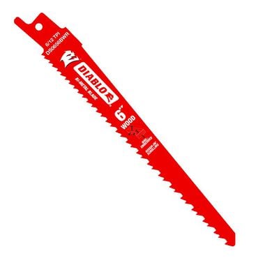 Diablo Tools 6 Inch 6/12 TPI Bi-Metal Reciprocating Blade for Rough-In/Scrolling, 200 Pack