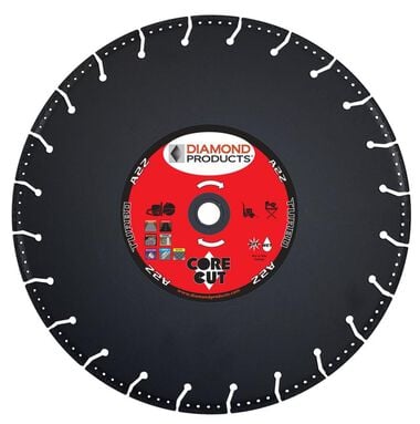 Diamond Products 16 In. x .125 In. x 1 In. Vacuum Bonded Multipurpose Blade