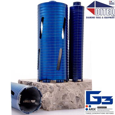 Diteq 4in C-34 Arix Dry Core Bits