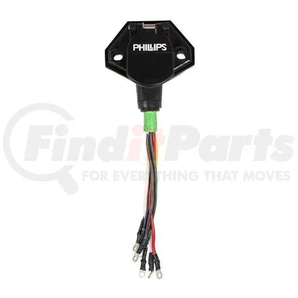 Phillips Industries 16-7842 - Q-Box QCS2 Trailer Receptacle Socket - for Junction Box with or without Circuit Breakers