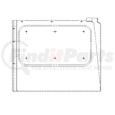 Freightliner 18-23408-003 - Dash Cover - Lower, For Freightliner Fld120 And Classic Models