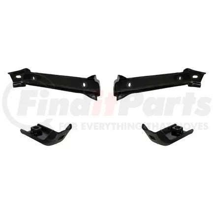 United Pacific 110925 - Bumper Bracket Kit - Steel, Front, with Original Style Holes, Black EDP, for Chevrolet 2WD Truck 1967-1970 &amp; GMC 2WD Truck 1967-1972