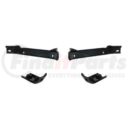 United Pacific 110927 - Bumper Bracket Kit - Steel, Original Style Holes, Black EDP, for Chevrolet 2WD Truck