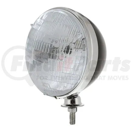 United Pacific A5022BSB - Headlight - 7&quot;, 12V, Dietz Style, with Chrome Bezel &amp; 6014 Seal Beam Bulb