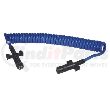 Phillips Industries 19-6712 - STA-DRY Light Duty Coiled Cable - 6-Way, 12 ft. Coiled, with THERMOSEALED Plugs
