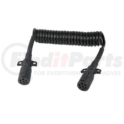 Phillips Industries 19-7752 - Trailer Power Cable Plug - 7-Way, 11.5&apos;, Coiled, with Permaplugs