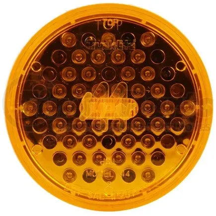 Truck-Lite 44102Y - Super 44 Strobe Light - LED, 42 Diode, Round Yellow, Grommet Mount, 12V