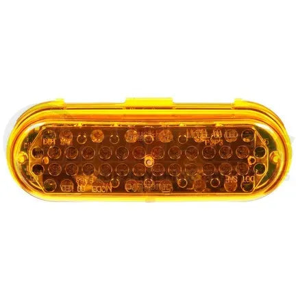 Truck-Lite 60120Y - Super 60 Strobe Light - LED, 36 Diode, Oval Yellow, Grommet Mount, 12V
