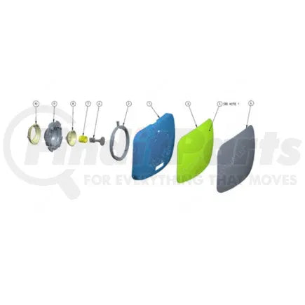 Freightliner 22-77791-502 - Hood Mirror Service Kit - Right Hand