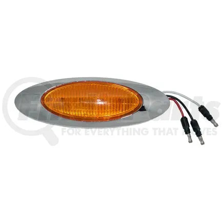 Panelite 00212372 - M1 Amber LED Turn Signal - .180 Bullets, Bezel, Screws, 12V/0.12A