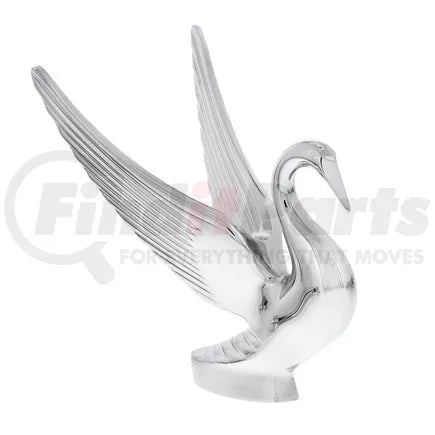United Pacific 72001 - Hood Ornament - Chrome, Swan