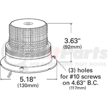 Grote 77103 - Mighty Mini Strobe Light - Single Flash