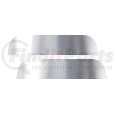 United Pacific 29096 - Window Trim - Stainless, 7&quot; Chopped, for Peterbilt Trucks