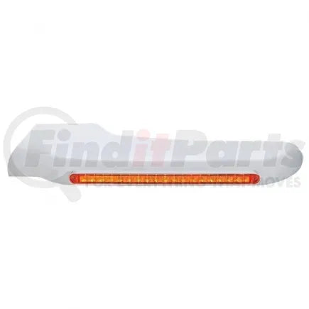United Pacific 32566 - Fender Covering - Front, LH, 19 Amber LED, Amber Lens, for 2008-2015 Peterbilt 388