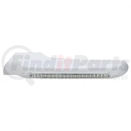 United Pacific 32568 - Fender Covering - Front, LH, 19 Amber LED, Clear Lens, for 2008-2015 Peterbilt 388