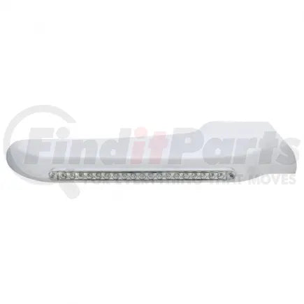 United Pacific 32569 - Fender Covering - Front, RH, 19 Amber LED, Clear Lens, for 2008-2015 Peterbilt 388/2008-2021 Peterbilt 389