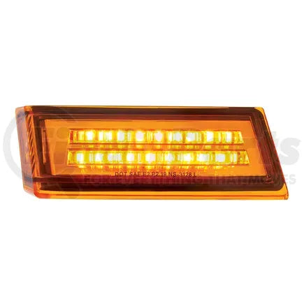 United Pacific 36000 - Turn Signal Light - 35 LED, Sequential, Driver Side, Amber LED/Amber Lens, for 2018-2023 Freightliner Cascadia
