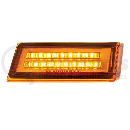 United Pacific 36001 - Turn Signal Light - 35 LED, Sequential, Passenger Side, Amber LED/Amber Lens, for 2018-2023 Freightliner Cascadia
