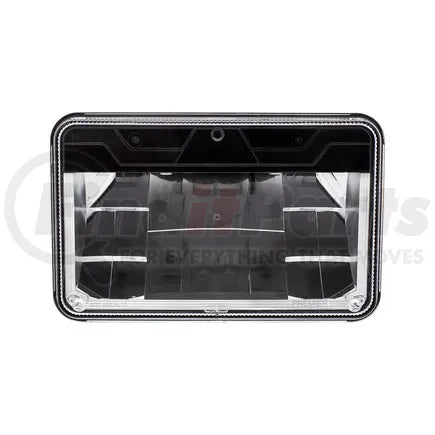 United Pacific 31089 - Headlight - High Power, LED, RH/LH, 4 x 6&quot; Rectangle, Chrome Housing, High Beam