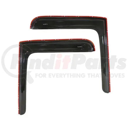 United Pacific 91501 - Window Visor - Smoke, Acrylic, for 2008-2017 Freightliner Cascadia