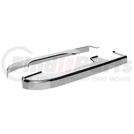 United Pacific 41944 - Door Armrest Cover Set - Chrome, for Freightliner