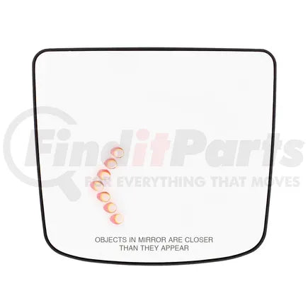 United Pacific 42835 - Mirror - Heated, Auxiliary Convex, with LED Turn Signal, Driver Side, for 2012-2017 Volvo VNL