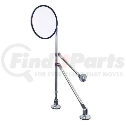 United Pacific 60036 - Fender Mirror - Tripod, 8 1/2&quot;, Stainless