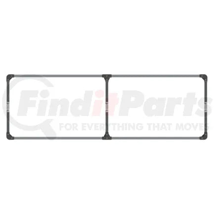 Save-A-Load 080-HP11-UCR - Cargo Box Accessory - Unassembled 24&quot; x 75&quot; Hoop 3 Crossmembers-Mill Aluminum