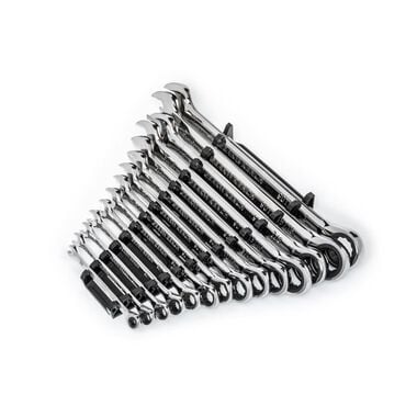 GEARWRENCH 14 Pc 90T 12 Point SAE Combination Ratcheting Wrench Set