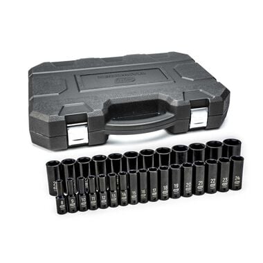GEARWRENCH 29pc. 1/2In. Drive 6 Point Deep Impact Socket Set