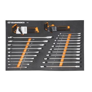 GEARWRENCH SAE/Metric Ratcheting Wrench and Hex Key Set 90T 44pc