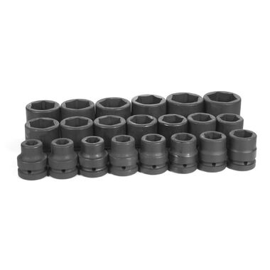 Grey Pneumatic 1in Drive 21 Piece Fractional Set 3/4in to 2in