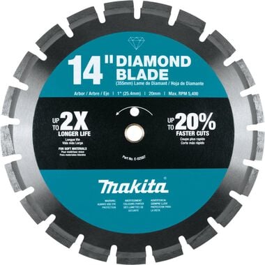 Makita 14 In. Brick Block Segmented Diamond Blade