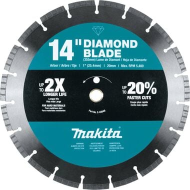 Makita 14 In. Granite Stone Turbo Rim Diamond Blade