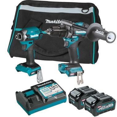 Makita 40V max XGT Brushless Cordless 2 Piece Combo 4 Ah Kit