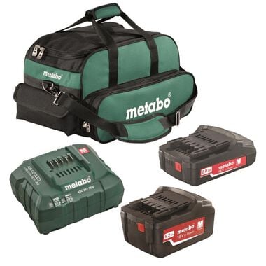 Metabo 2.0Ah + 5.2Ah Li-Ion Ultra-M Battery Starter Kit
